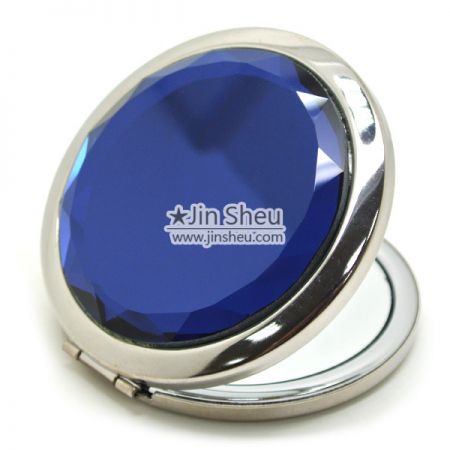 Novelty Glass Stone Pocket Mirror