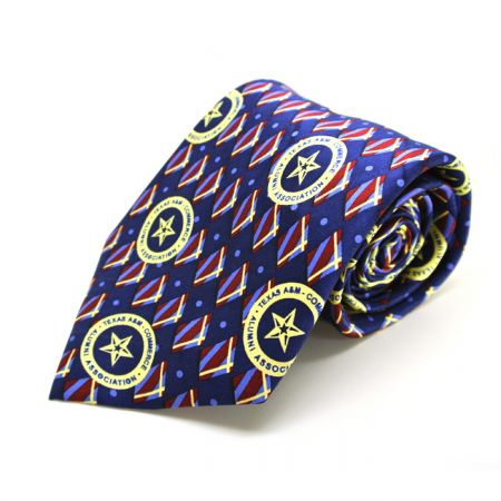 Individuelle Krawatte mit gedrucktem Logo - Logo-Druck Krawatte