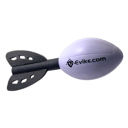 vue latérale d'un soulageur de stress en mousse PU en forme de missile