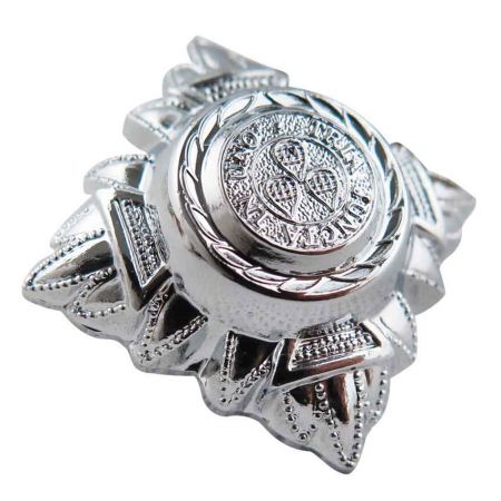 Maßgefertigte Emblem-Abzeichen - Silberne Souvenir-Abzeichen