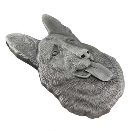 Antieke zilveren vergulde reversspelden - Antieke zilveren reversspelden