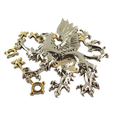 Zweifarbige, fertiggestellte Reversnadeln - Glänzende, geprägte Pins