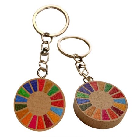 木製のキーリング