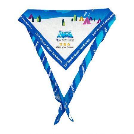 World Scout Jamboree Neckerchief - World Scout Jamboree Neckerchief heat transfer printed in vibrant colors