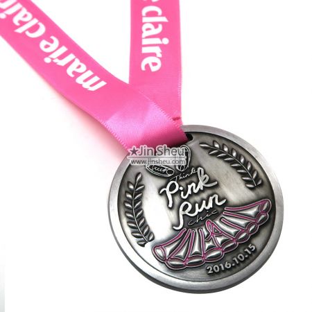 custom zinc alloy race medal