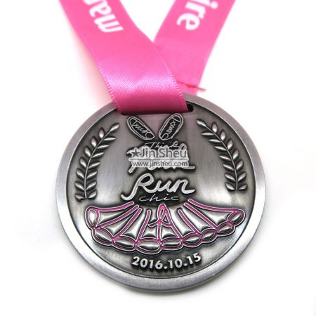 Benutzerdefinierte Silbermedaillen - 21K Finisher Personalisierte Medaille