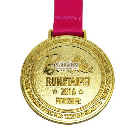 Custom Gold Medallion - Zinc Alloy Gold Finisher Medals