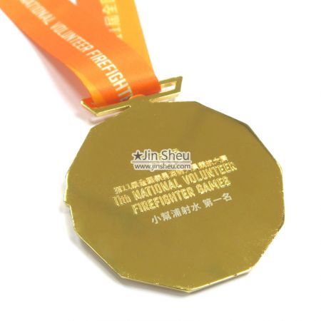 custom gold plating medals