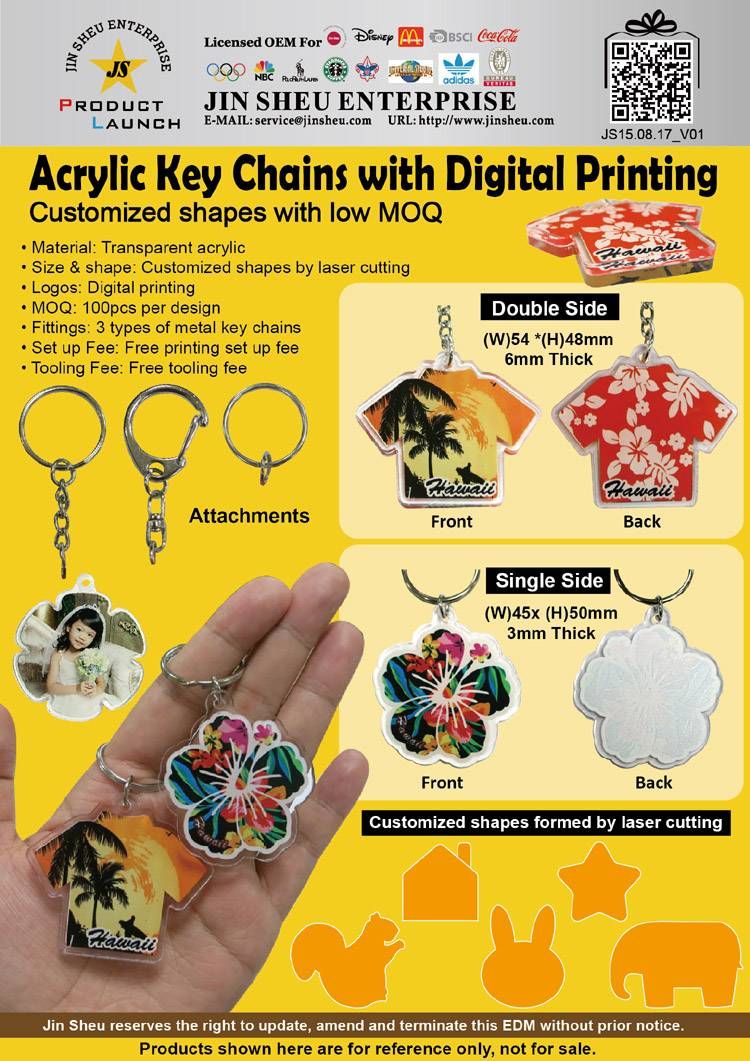Custom Design Acrylic Keychains