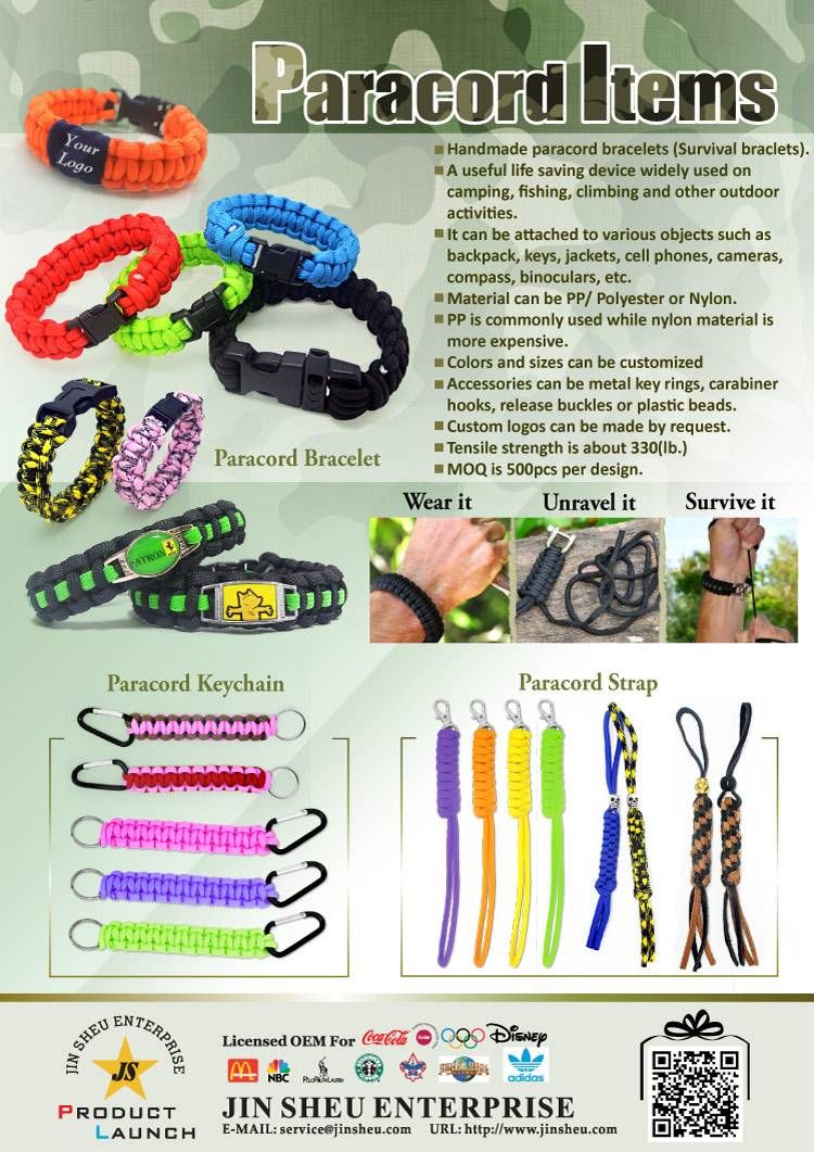 Paracord Bracelet Wholesale  Business Promotional Products and