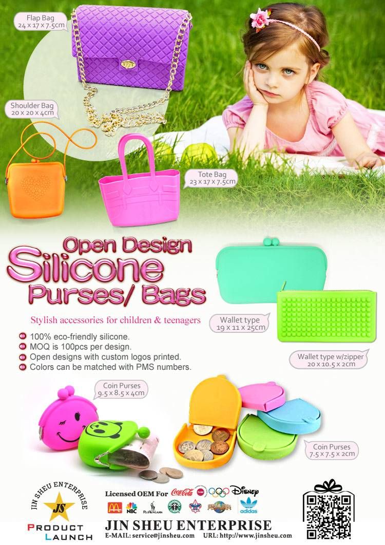 Open Design Silicone Purses/ Bags