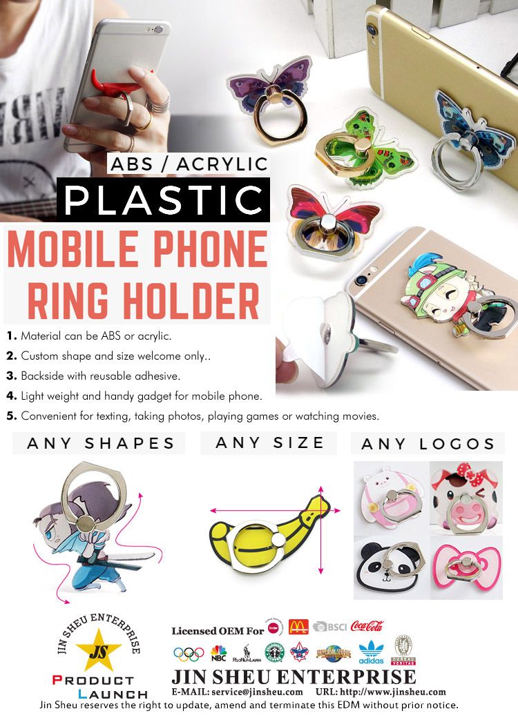 Plastic phone Ring Holder