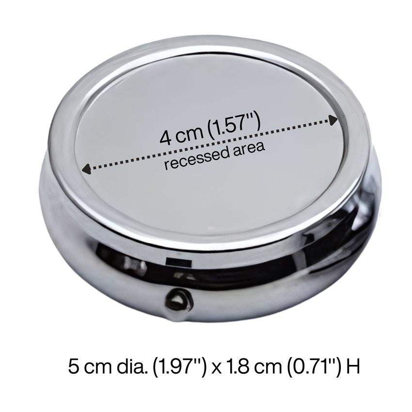 Round Pill Box | Personalized Metal & Silicone Promotional Items ...