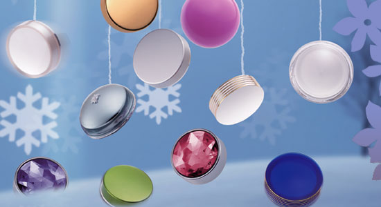 कॉस्मेटिक पैकेजिंग के लिए कैप्स