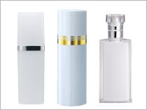 Capacidade de frascos cosméticos