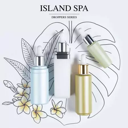 Island Spa (ECO PP & PET Contagocce per cosmetici e confezioni per la cura della pelle)