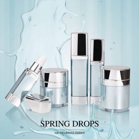 Gocce di primavera (confezione cosmetica e per la cura della pelle in acrilico di lusso senza aria)