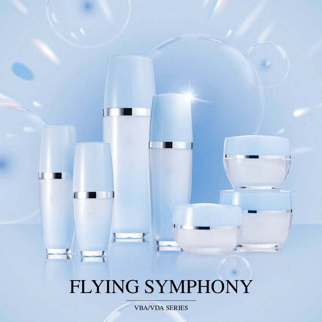 Flying Symphony (Acrylic Luxury Cosmetic & Skincare Packaging) VBA / VDA series