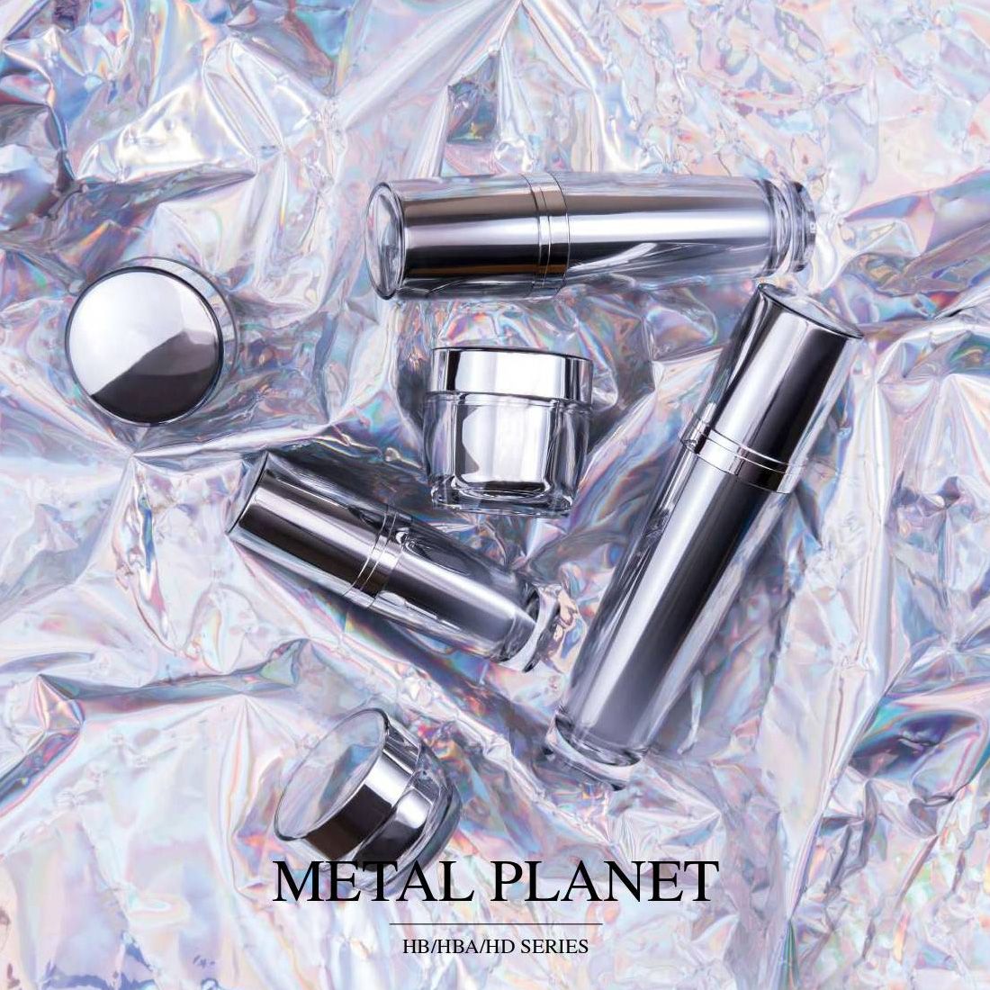 Metal Planet (акриловая роскошная упаковка для косметики и ухода за кожей) - Серия HB/HBA/HD