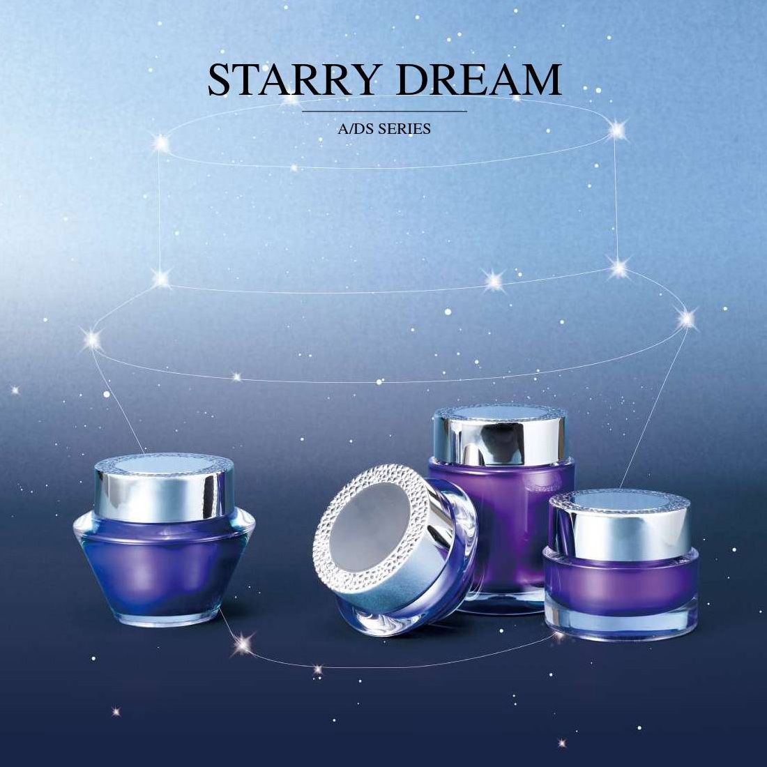 Starry Dream (ambalaj acrilic de lux pentru cosmetice și îngrijire a pielii) Seria A/DS