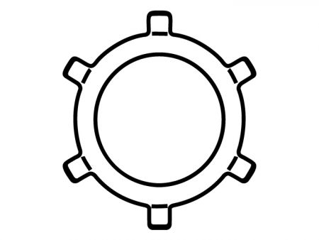 CR型孔用扁平形扣環JIS (公制)