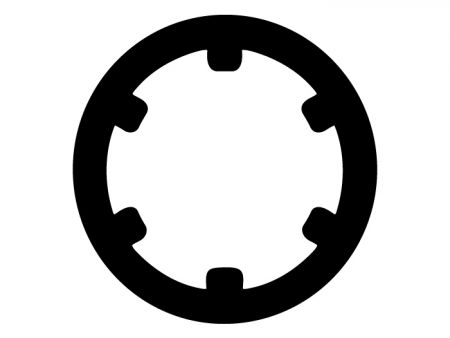 CS型軸用扁平形扣環JIS (公制)