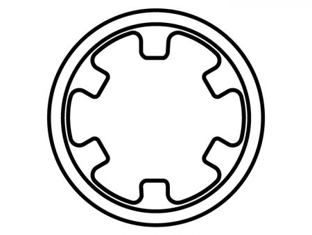 Cincin Penahan Lingkaran Diperkuat Inci untuk Poros