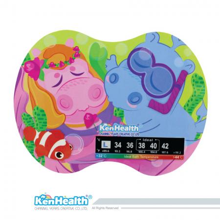 Badethermometer-Aufkleber, Tale-Serie - Das hervorragende Thermometer zur Vorbereitung der richtigen Badetemperatur sorgt für Sicherheit und Badespaß für Babys.