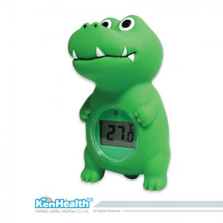 Termômetro de banho de crocodilo para bebê - O excelente termômetro para preparar a temperatura certa do banho, traz segurança e diversão no banho para os bebês.