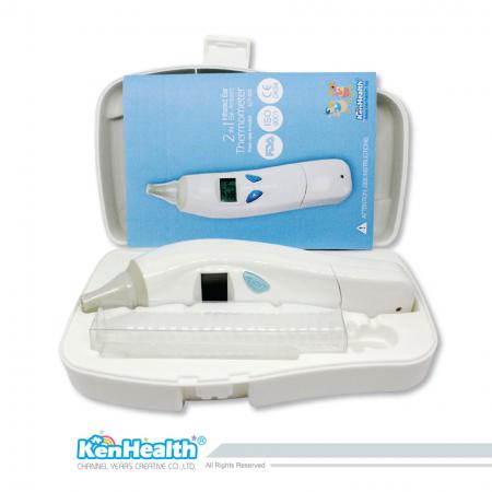 Termómetro Electrónico Oído y Ambiente - Equipado con tecnología infrarroja avanzada, medición precisa y rápida de la temperatura del oído o del cuerpo.