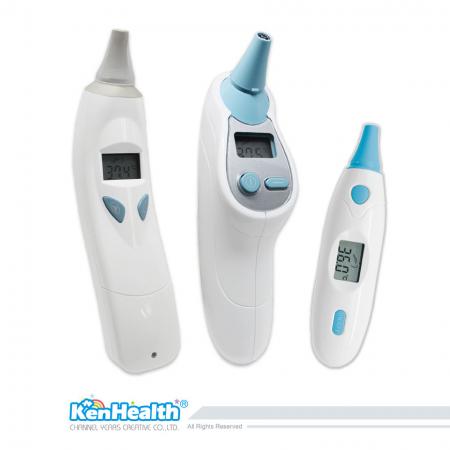 Termómetro infrarojo - Equipado con tecnología infrarroja avanzada, medición precisa y rápida de la temperatura del oído o del cuerpo.