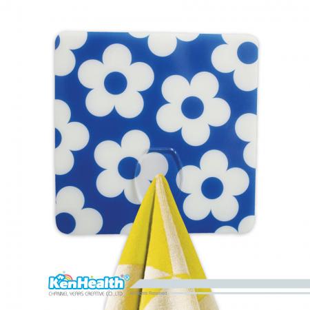 Seamless Small Hook Square Shape Sticker - Don't need to worry about holes in the wall with seamless hook.