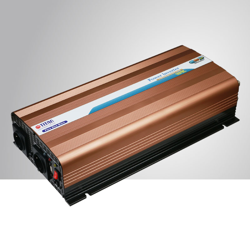 TITAN 1500W Pure Sine Wave Power Inverter 12V/24V DC to 230V AC with ...