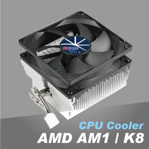 Refroidisseur de CPU AMD AM4 - Les ailettes en aluminium et la conception silencieuse du ventilateur de refroidissement garantissent des performances de refroidissement incroyables.