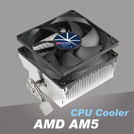 Enfriador de CPU AMD AM5 - Las aletas de aluminio y un diseño de ventilador de enfriamiento silencioso garantizan un rendimiento de enfriamiento increíble para los enfriadores.