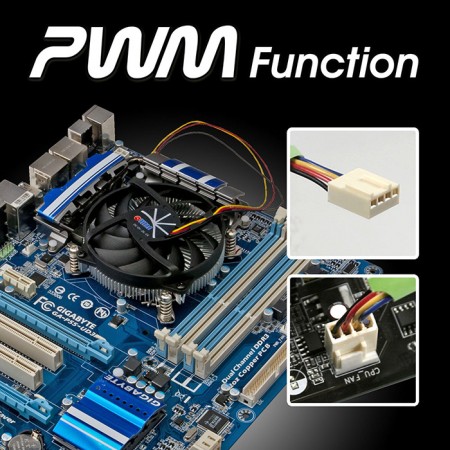 DC-150A915Z/RPW: Controlador PWM inteligente para un excelente equilibrio entre ruido y rendimiento de enfriamiento. Paquete de disipador de CPU de alto valor de TITAN.