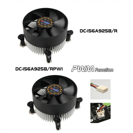 DC-156A925B Serisi CPU Soğutucu Modeli İllüstrasyonu