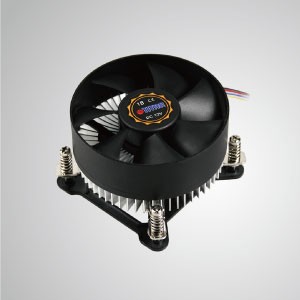 Intel LGA 1155/1156/1200- Diseño de perfil bajo para CPU con aletas de enfriamiento de aluminio/ TDP 75W - Equipado con aletas de enfriamiento de aluminio radial y un ventilador PWM silencioso, este refrigerador de CPU puede centralizar el flujo de aire y mejorar eficazmente la disipación térmica.
