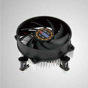Intel LGA 1155/1156/1200- ロープロファイル設計のCPUエアクーラー、アルミ冷却フィン/ TDP 75W