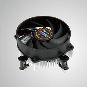 Intel LGA 1155/1156/1200 - CPU-Luftkühler mit niedrigem Profil und Aluminiumkühlrippen / TDP 75W - Ausgestattet mit radialen Aluminiumkühlrippen und leisem Lüfter kann dieser CPU-Kühler den Luftstrom zentralisieren und die Wärmeableitung effektiv verbessern
