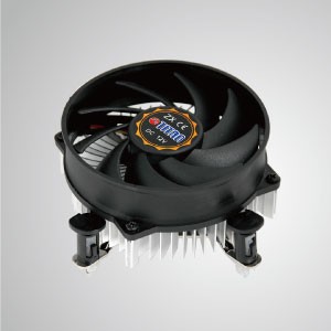 Intel LGA 1155/1156/1200- Diseño de perfil bajo para CPU con aletas de enfriamiento de aluminio/ TDP 75W - Equipado con aletas de enfriamiento de aluminio radiales y un ventilador silencioso, este enfriador de CPU puede centralizar el flujo de aire y mejorar eficazmente la disipación térmica