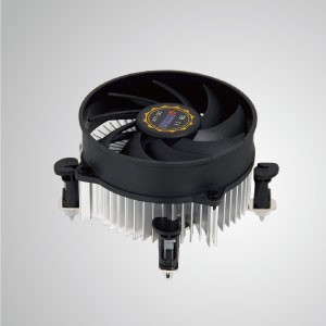 Воздушный охладитель ЦП Intel LGA 1155/1156/1200 с алюминиевыми ребрами охлаждения и 30-миллиметровым медным основанием / TDP 105 Вт - Оснащенный радиальными алюминиевыми ребрами охлаждения, основанием из чистой меди и бесшумным вентилятором, этот кулер для ЦП может централизовать воздушный поток и эффективно улучшить рассеивание тепла.