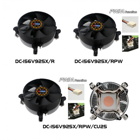 DC-156V925X Serie CPU-Kühler Modellillustration