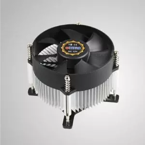 مبرد هواء لمعالج إنتل LGA 775 بمروحة بقطر 95 ملم وألواح تبريد من الألمنيوم / TDP 65 ~ 75 واط - مزود بألواح تبريد من الألومنيوم الإشعاعي ومروحة عملاقة بقطر 95 ملم صامتة، يمكن لهذا المبرد للتبريد المعالج المركزي تسريع نقل الحرارة
