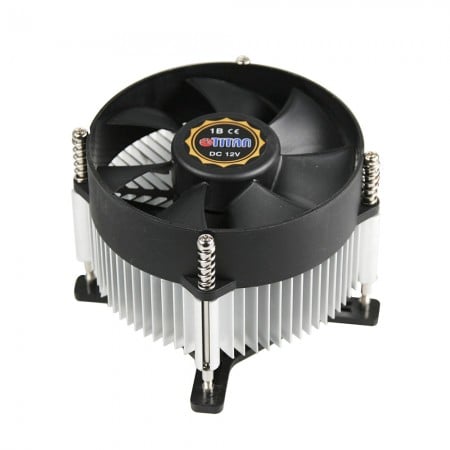 Refroidisseur d'air pour CPU Intel LGA 775 avec ventilateur de 95 mm et  ailettes de refroidissement en aluminium / TDP 65~75W - Refroidisseur de  CPU, Refroidisseur