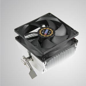 Refroidisseur d'air pour CPU AMD avec ventilateur de refroidissement de 92 mm avec cadres carrés et ailettes de refroidissement en aluminium / TDP 104W - Équipé d'ailettes de refroidissement en aluminium radial et d'un ventilateur silencieux de 92 mm avec cadre carré, ce refroidisseur de CPU est capable d'accélérer le transfert de chaleur.