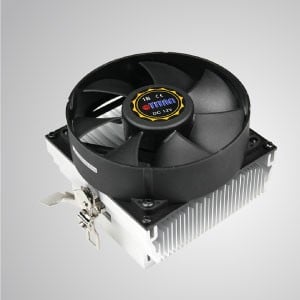 Refroidisseur d'air pour CPU AMD avec ventilateur de refroidissement de 92 mm avec cadres ronds et ailettes de refroidissement en aluminium / TDP104-110W