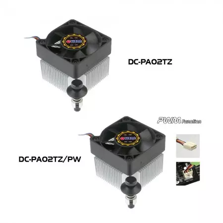 DC-PA02TZ Series CPU Cooler Model illustration