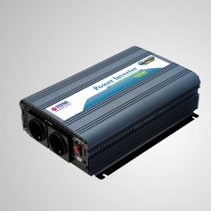محول تيار متردد موجة جيبية 1000W 12V/24V DC إلى 230V AC مع منفذ USB محول سيارة