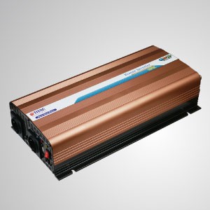 Inversor de corriente de onda sinusoidal pura 1500W 12V/24V DC a 230V AC con control remoto y puerto USB - Inversor de corriente de onda sinusoidal pura TITAN 1500W con puerto USB, cable DC y control remoto